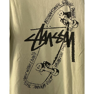 Vintage Stussy SS Logo Graphic Tank Top Shirt Men’s Large Skater Y2K Grunge